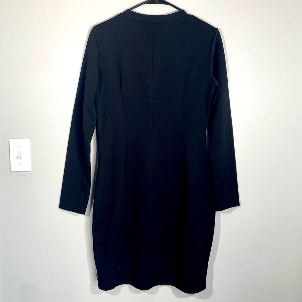 Guess Black Long Sleeve Zip Dress - Picture 2 of 6